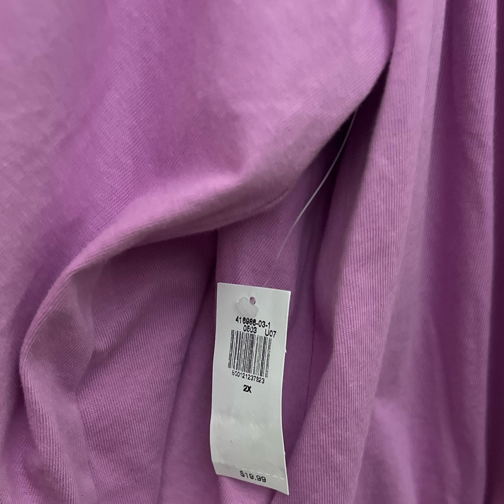 Old Navy 2X Pink Cropped Top Off-Shoulder Blouse - Picture 11 of 13